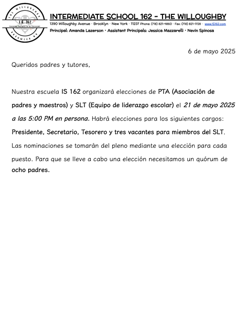 NOTICE SP